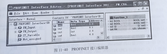 PROFINET接口编辑器