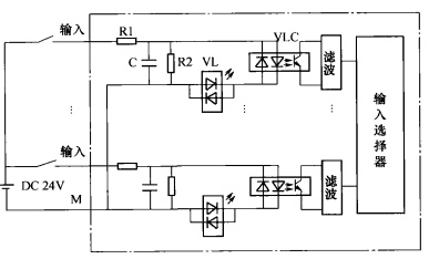 直流输入模块的电路原理图