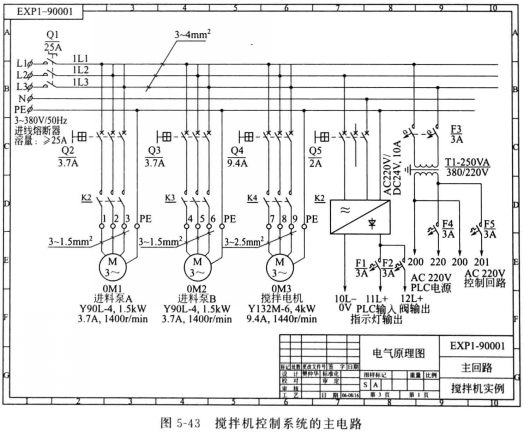 搅拌机控制系统PLC电路设计