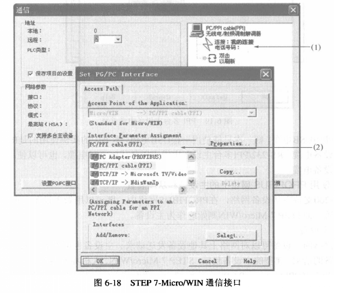 STEP7-Micro/WIN通信接口